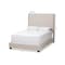 Baxton Studio Georgette Modern Light Beige Upholstered King Size Bed 145-8123 - alternate 8